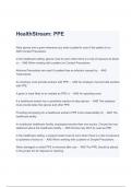 Healthstream: PPE Test Questions & Verified Answers Latest Update