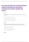 2024 NGN RN ATI ADVANCED MEDICAL SURGICAL PROCTORED WITH NGN (NCLEX) QUESTIONS WITH CORRECT ANSWERS NEW EDITION 