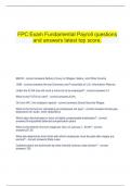  FPC Exam Fundamental Payroll questions and answers latest top score.