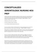 CONCEPTUALIZED GERONTOLOGIC NURSING HESI PREP 