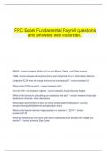    FPC Exam Fundamental Payroll questions and answers well illustrated.