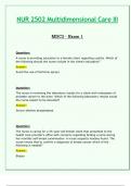 NUR 2502 / NUR2502 Exam 1 (Latest 2024 / 2025): Multidimensional Care III / MDC 3 - Rasmussen