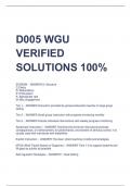 2024 LATEST D005 WGU VERIFIED SOLUTIONS 100%