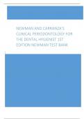 Newman and Carranza’s Clinical Periodontology for the Dental Hygienist 1st Edition Newman Test Bank