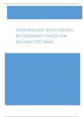 Microbiology with Diseases by Taxonomy 5th Edition Bauman Test Bank