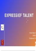 ,expressief talent presentatie 