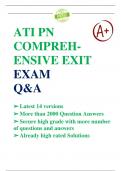 ATI PN COMPREHENSIVE EXIT EXAM Q&A