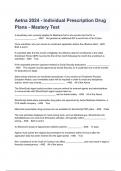 Aetna 2024 - Individual Prescription Drug Plans - Mastery Test