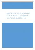 Principles of Development 6th Edition Wolpert Test Bank ALL Chapters Included (1 - 14)