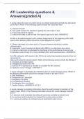 ATI Leadership questions & Answers(graded A)