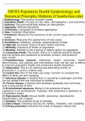 NR503-Population Health Epidemiology and Statistical Principles Midterm 2024 (Chamberlain) Questions and Answers (2024/2025)(Verified Answers)