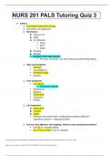 NURS 201 PALS Tutoring Quiz 3