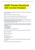 Bundle For AEMT Exam Questions with All Correct Answers