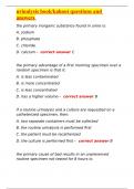 urinalysis book/kahoot questions and answers 