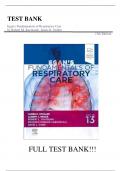 Test Bank For Egan's Fundamentals of Respiratory Care 13th Edition by James K. Stoller, Albert J. Heuer||ISBN NO:10,0323931995||ISBN NO:13,978-0323931991||All Chapters||Complete Guide A+