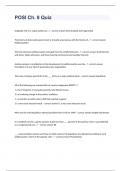 POSI Ch. 8 Quiz Question and answers rated A+ 2023/2024