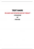 Test Bank For Williams’ Basic Nutrition and Diet Therapy 16th Edition By Staci Nix |All Chapters,  Year-2024|