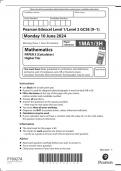 GCSE EDEXCEL June 2024 Higher Mathematics Paper 1/2/3 Including All Mark Schemes