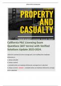 California P&C Licensing Exam Questions (607 terms) with Verified Solutions Update 2023-2024. Terms like; Under the commercial crime coverage part, loss resulting from employee dishonesty is: a. always excluded b. always covered c. excluded unless an empl