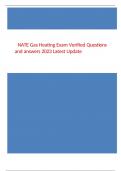 NATE Gas Heating Exam Verified Questions and answers 2023 Latest Update