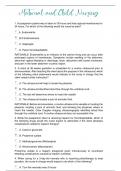 Maternity And Child Nursing NCLEX Challenge Exam (All Questions With Rationaled Answers).