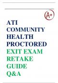 NEW FILE UPDATE: ATI COMMUNITY HEALTH PROCTORED EXIT EXAM RETAKE GUIDE WITH NGN QUESTIONS AND ANSWERS | LATEST 2024