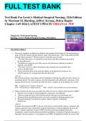 Test Bank For Lewis's Medical-Surgical Nursing, 12th Edition by Mariann M. Harding, Jeffrey Kwong, Debra Hagler Chapter 1-69 2024 LATEST UPDATE ORIGINAL PDF