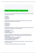 VTNE Practice Test 1 Diagnostics Questions and Answers