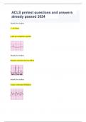 ACLS pretest questions and answers already passed 2024