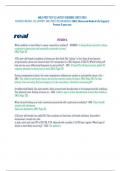 AMLS POST TEST (3 LATEST VERSIONS )2023-2024 ADVANCED MEDICAL LIFE SUPPORT, AMLS PRETEST EXAM(AGRADE) AMLS (Advanced Medical Life Support) Pretest & post test VERSION A What condition is most likely to cause respiratory acidosis? - ANSWER- In larger doses