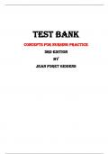 Test Bank For Concepts for Nursing Practice 3rd Edition By Jean Foret Giddens |All Chapters,  Year-2024|