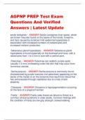 bundle for AGPNP PREP Test Exam Questions And Verified Answers | Latest Update