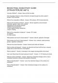 BIO202 Final Exam Study Guide (StraighterLine A&P II)