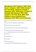 Management 494 Chapter 5, MGT 3830 Exam 1 Chapter 1, MGT 3830 Chapter 1 Gur Test Bank, Capstone Chapter 2 Questions, MGT 3830 Exam 1 Chapter 2, Strategic Management, MGT 3830 Chapter 3 Gur Test Bank, MGT 3830 Chapter 4 study material Exam Questions with 1