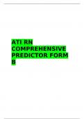 ATI RN COMPREHENSIVE PREDICTOR FORM B 