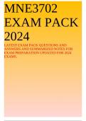 MNE3702 EXAM PACK 2024 