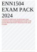 ENN1504 EXAM PACK 2024 