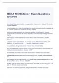 UGBA 135 Midterm 1 Exam Questions Answers