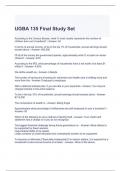 UGBA 135 Final Study Set with complete solutions