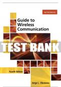 Test Bank For Guide to Wireless Communications - 4th - 2017 All Chapters - 9781305958531