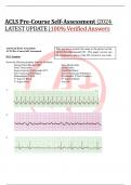 ACLS Pre-Course Self-Assessment |2024 LATEST UPDATE |100% Verified Answers