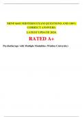 NRNP 6645 MIDTERM EXAM QUESTIONS AND 100% CORRECT ANSWERS.  LATEST UPDATE 2024. RATED A+ 