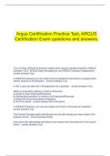   Argus Certification Practice Test, ARGUS Certification Exam questions and answers.