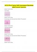 ACLS Pre-Course Self-Assessment Questions with Correct Answers