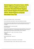 Dental Hygiene Prometric Exam, CSCE, CSCE, 2 Dental Hygiene Prometric 2, Computer Simulated Dental Hygiene Exam, Dental Hygiene Prometric Exam CDCA, Dental Hygiene Computer Simulated Case Test