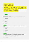 Nur6665 FINAL_EXAM LATEST EDITION 2024