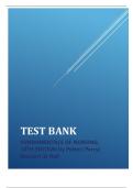 TEST BANK FUNDAMENTALS OF NURSING, 10TH EDITION by Potter| Perry| Stockert & Hall