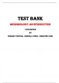 Test Bank For Microbiology: An Introduction  13th Edition By Gerard Tortora , Berdell Funke , Christine Case |All Chapters,  Year-2024|