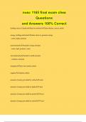 nusc 1165 final exam chea Questions and Answers 100% Correct