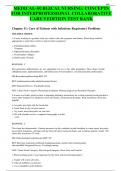 MEDICAL-SURGICAL NURSING: CONCEPTS FOR INTERPROFESSIONAL COLLABORATIVE CARE 9 EDITION TEST BANK Chapter 31: Care of Patients with Infectious Respiratory Problems